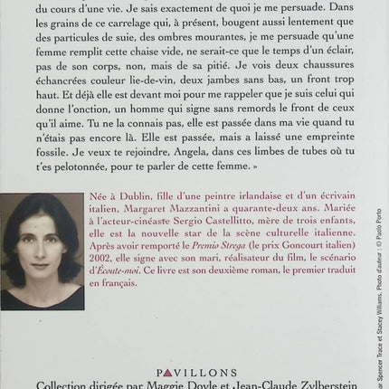Écoute-moi – Margaret Mazzantini – Roman psychologique intense - Livre