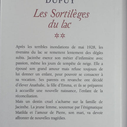 Le Scandale des Eaux Folles – Tome 2 : Les Sortilèges du Lac – Marie-Bernadette Dupuy | Saga familiale au Québec, secrets et roman historique - Livre