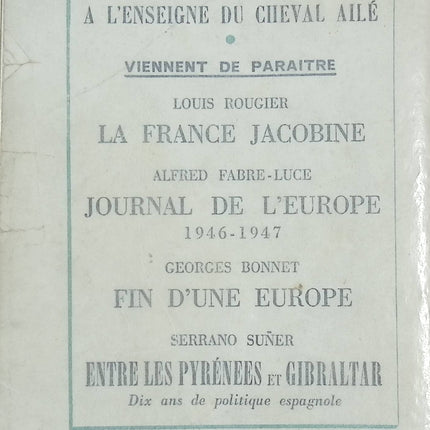 Laval parle… Notes et mémoires rédigés par Pierre Laval dans sa cellule – Pierre Laval – Mémoires historiques et témoignage politique - Livre