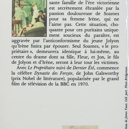 La Saga des Forsyte Tome 1 – Le Propriétaire, Dernier Été – John Galsworthy – Roman classique anglais - Livre