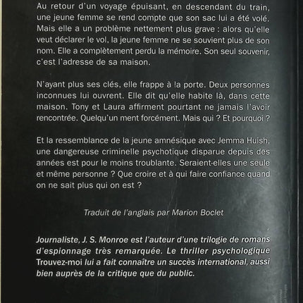 La Fille sans nom – J. S. Monroe – Thriller psychologique, disparition, secrets et suspense - Livre