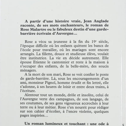 La Rose et le Lilas – Jean Anglade | Roman du terroir, Auvergne, écriture et destin de femme - Livre