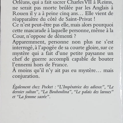La Conjuration de Jeanne – Michel de Grèce – Roman historique sur Jeanne d'Arc – Livre d'occasion - Livre