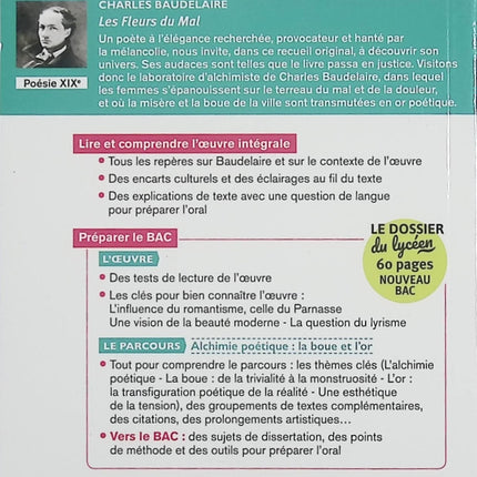 Les Fleurs du Mal – Charles Baudelaire – Recueil poétique intégral (Carrés Classiques Œuvres Intégrales) - Livre