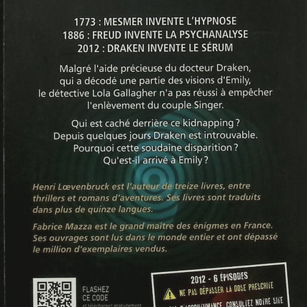 Sérum Saison 1 Tome 3 - Fabrice Mazza, Henri Loevenbruck - Thriller, polar, enquête, suspense - Livre d'occasion - Livre