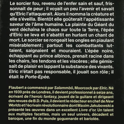 Le Cycle d’Elric – L’Épée noire – Michael Moorcock – Tome 7 – Fantasy héroïque, Elric et Stormbringer - Livre
