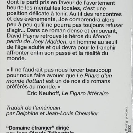 Le Phare d'un monde flottant - David Payne - Roman contemporain d’occasion - Livre