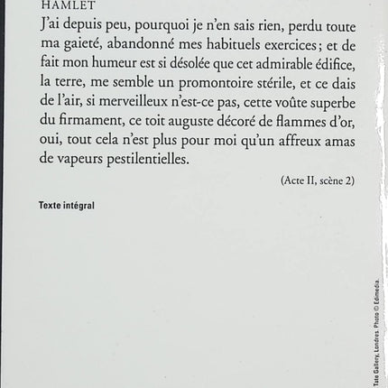 Hamlet – Le Roi Lear – William Shakespeare – Théâtre classique – tragédies majeures du pouvoir, de la folie et de la trahison - Livre