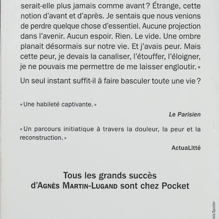 Nos résiliences – Agnès Martin-Lugand – Roman contemporain poche – Drame, couple, résilience - Livre