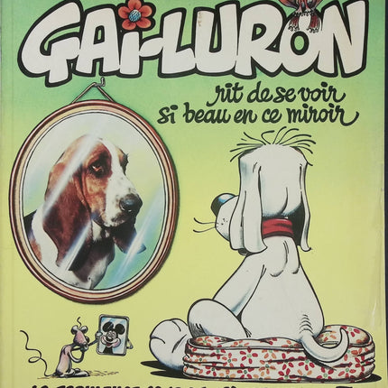 Gai-Luron rit de se voir si beau en ce miroir – Gotlib – Tome 3 – BD humour – Fluide Glacial - Livre BD
