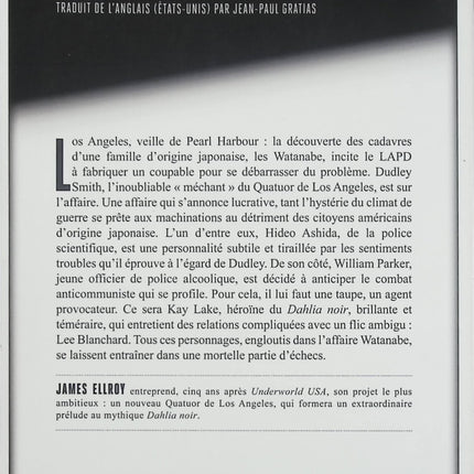 Perfidia – James Ellroy – roman noir historique, Los Angeles 1941 et enquête criminelle - Livre