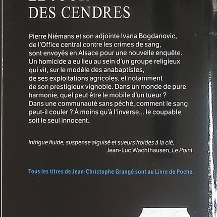 Le Jour des cendres | Jean-Christophe Grangé | Thriller policier d'occasion - Livre