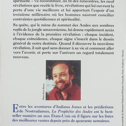 La Prophétie des Andes - James Redfield - Roman initiatique d’occasion sur la spiritualité, les synchronicités et le manuscrit secret du Pérou - Livre