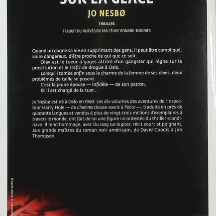 Du sang sur la glace - Jo Nesbø - Thriller - Polar nordique - Tueur à gages - Oslo - Drogue - Crime - Livre