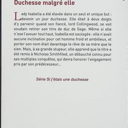 Duchesse malgré elle – Megan Frampton – Romance historique Regency et mariage arrangé en Angleterre - Livre