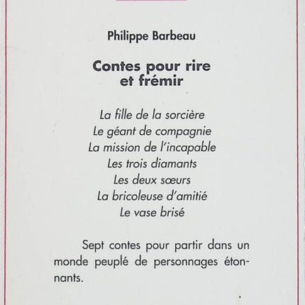 Contes pour rire et frémir – Philippe Barbeau | Contes jeunesse, humour et aventures fantastiques - Livre