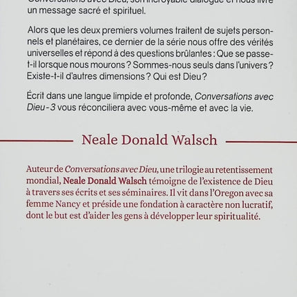 Conversations avec Dieu - Tome 3 - Neale Donald Walsch - Livre de spiritualité d’occasion sur la conscience, la vie et l’évolution intérieure - Livre