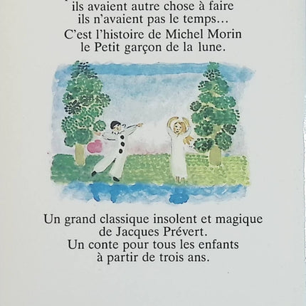 L'Opéra de la lune - Jacques Prévert - Poésie jeunesse d'occasion - Conte poétique illustré - Livre