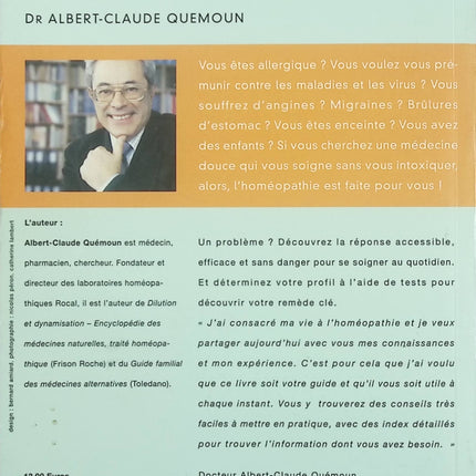 Homéopathie – Guide pratique – Albert-Claude Quémoun – santé naturelle, médecine douce et conseils du quotidien - Livre
