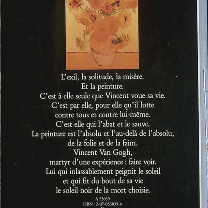 Van Gogh, le soleil en face - Pascal Bonafoux - Livre d'art Découvertes Gallimard - Livre