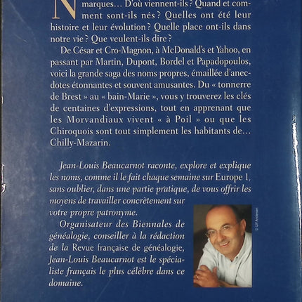 Laissez parler les noms ! – Jean-Louis Beaucarnot – Noms de lieux, prénoms, noms de famille, noms de marques – Livre d'occasion - Livre