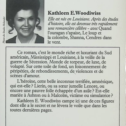 L'Inconnue du Mississippi – Kathleen Woodiwiss – Roman historique et romance - Livre