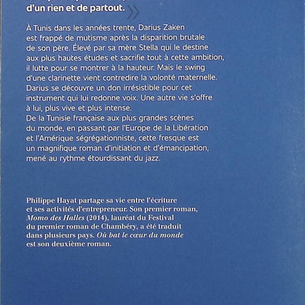 Où bat le cœur du monde – Philippe Hayat, roman historique et musical sur le jazz, la liberté et le destin d’un homme passionné - Livre
