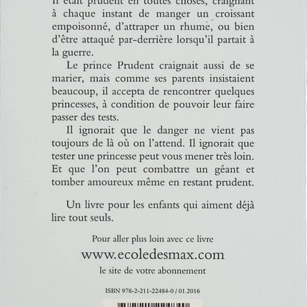 Le principal problème du prince Prudent – Christian Oster – Roman jeunesse, conte humoristique, prince, princesse et géant dès 6 ans - Livre