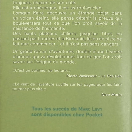 Le Premier Jour – Marc Levy, roman d’aventure et d’amour entre archéologie, mystères des étoiles et secrets de l’origine du monde - Livre