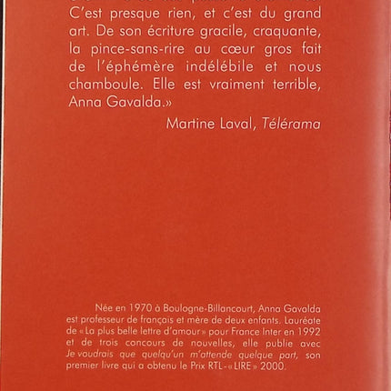 Je voudrais que quelqu’un m’attende quelque part – Anna Gavalda | Recueil de nouvelles émouvantes sur la vie quotidienne - Livre