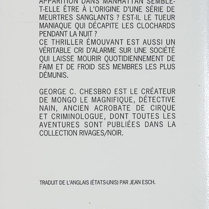 Bone - George Chesbro - Roman policier et thriller d’occasion - Livre