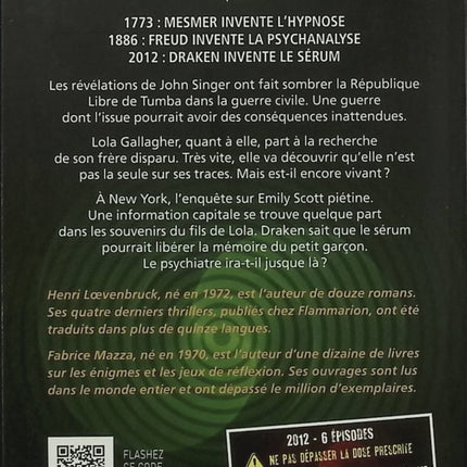 Sérum Saison 1 Tome 5 - Fabrice Mazza, Henri Loevenbruck - Thriller français, enquête, suspense - Livre d'occasion - Livre