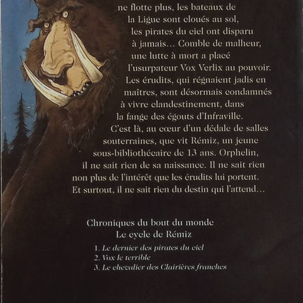 Chroniques du bout du monde Tome 1 - Le dernier des pirates du ciel - Paul Stewart - Chris Riddell - Rémiz - Fantasy - Aventure - Livre