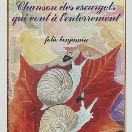 Chanson des escargots qui vont à l'enterrement Jacques Prévert - Livre