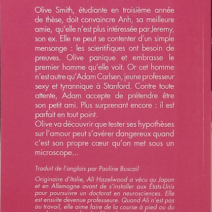 The Love Hypothesis – Ali Hazelwood – Romance universitaire et comédie romantique - Livre