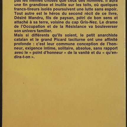Pour l'honneur - Joseph Kessel - Roman français, littérature classique, aventure et honneur - Livre d'occasion - Livre