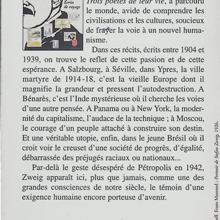 Pays, villes, paysages - Écrits de voyage - Stefan Zweig - Récits de voyage d’occasion entre découvertes, cultures et réflexions - Livre