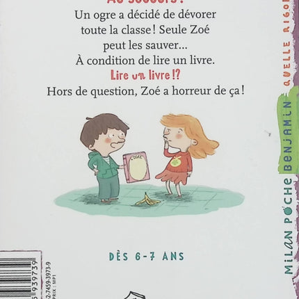 Un ogre à l'école – Blandine Aubin & Anne Laval – Premier roman jeunesse dès 6 ans – Milan Poche - Livre