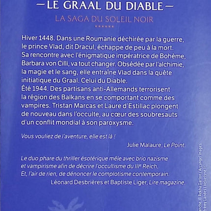 Le Graal du diable La Saga du Soleil Noir Tome 6 | Éric Giacometti Jacques Ravenne | Thriller d'occasion - Livre