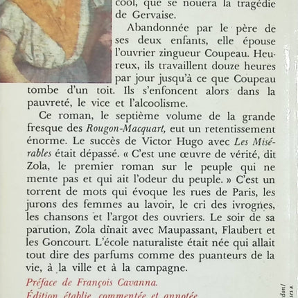 L’Assommoir – Émile Zola – Roman naturaliste classique sur la misère ouvrière et l’alcoolisme – Littérature française - Livre