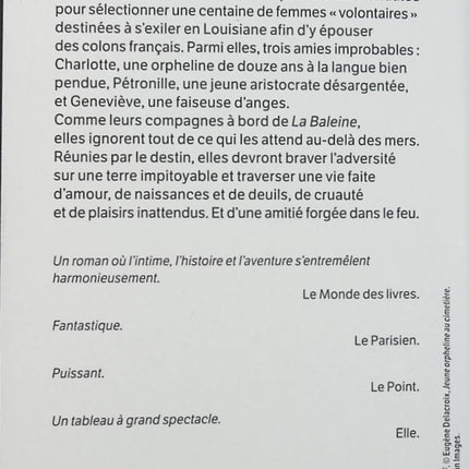 La Louisiane – Julia Malye : roman historique sur les femmes déportées en Louisiane au XVIIIe siècle, entre exil, survie et liberté - Livre