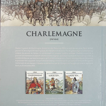 Charlemagne - Bande dessinée historique - BD d'occasion - Le roi des Francs devenu empereur - Livre BD