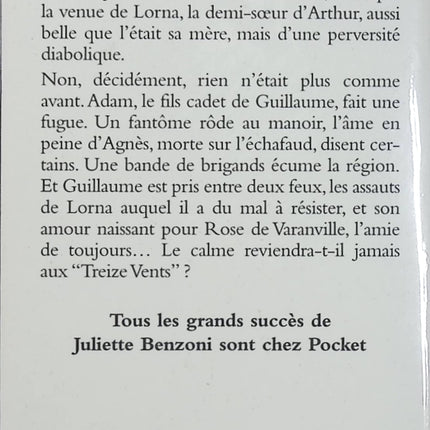 Les Treize Vents Tome 3 – L’Intrus – Juliette Benzoni – Roman historique d’occasion - Livre