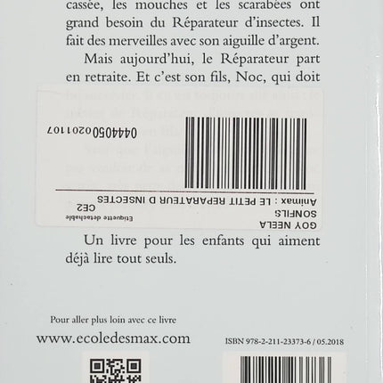 Le petit réparateur d’insectes – Nastasia Rugani – Roman jeunesse, insectes, courage et confiance en soi dès 6 ans - Livre