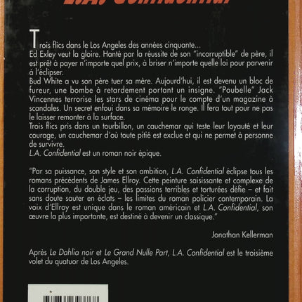 L.A. Confidential – Tome 3 – James Ellroy – Quatuor de Los Angeles – Roman noir policier - Livre