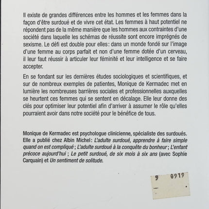 La Femme surdouée – Monique de Kermadec, comprendre le haut potentiel féminin, la double différence et les défis de l’épanouissement personnel - Livre