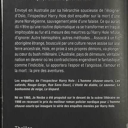 L'Homme chauve-souris - Jo Nesbø - Harry Hole Tome 1 - Polar nordique - Australie - Meurtres - Enquête - Livre