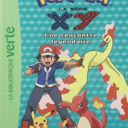 Pokémon Tome 27 – Une rencontre légendaire – Bibliothèque Verte – Roman jeunesse Pokémon, aventure et créatures légendaires - Livre