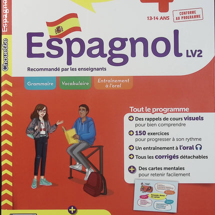 Chouette Espagnol 4e LV2 – Cahier de révision et d’entraînement – A1+ A2 – Collège - Livre