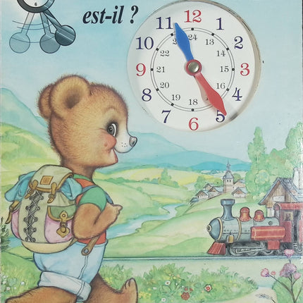 Quelle heure est il | Marie Duval | Livre d'éveil jeunesse avec horloge d'occasion - Livre